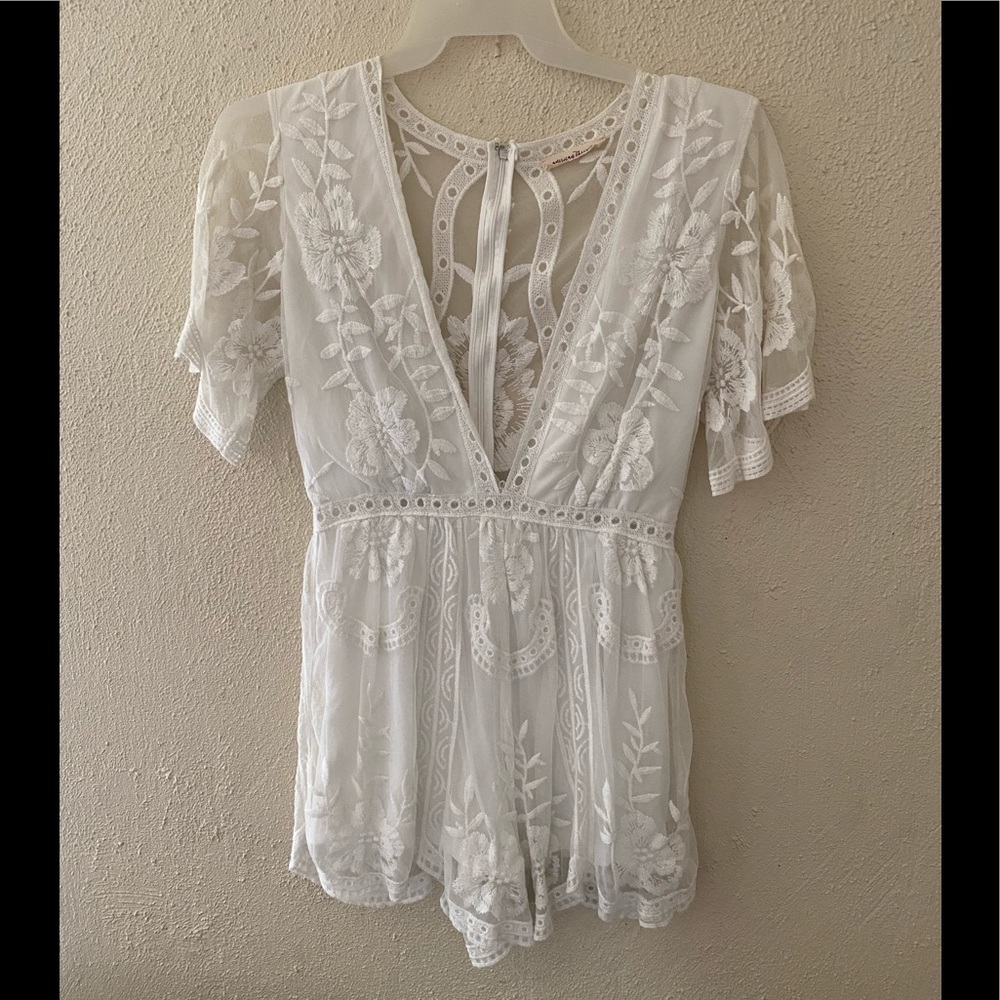 M White American Threads Romper